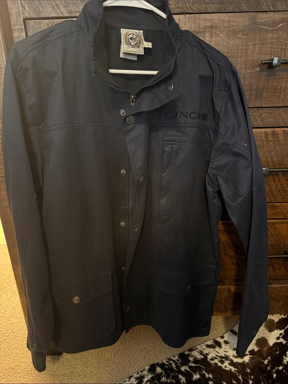 Cinch Men's Dark Navy Lightweight Utility Shirt Jacket